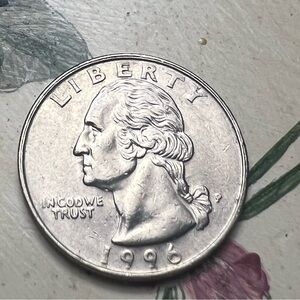 RARE 1996 P ERROR LONG E ERROR UNGRADED BUT GREAT CONDITION AS U CAN C SHIPSFAST